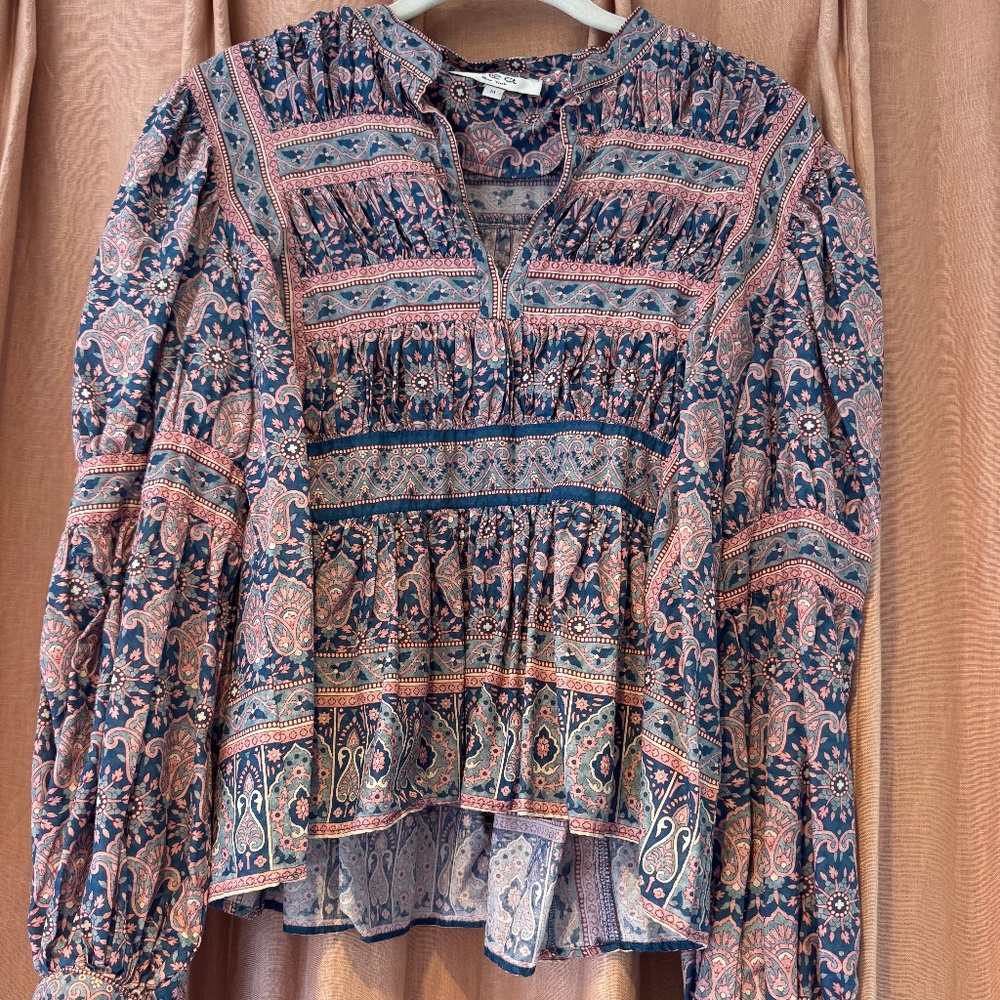 SEA Lilac Parker Print Long Sleeve Top